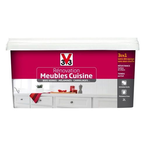 Peinture rénovation meubles V33 satin gris zing 2L