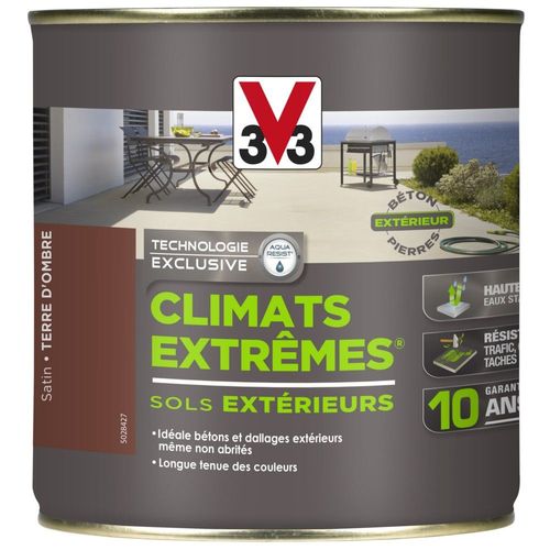 Peinture V33 Climats Extrêmes Sol Terre D'Ombre 0,5L