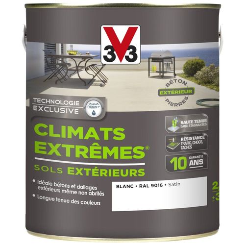 Peinture V33 Climats Extrêmes Sol Blanc 2,5L