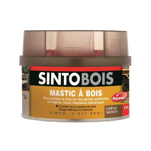 Mastic à bois dur Sinto chêne moyen 190gr
