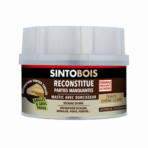 Mastic à bois standard Sinto chêne clair 170ml