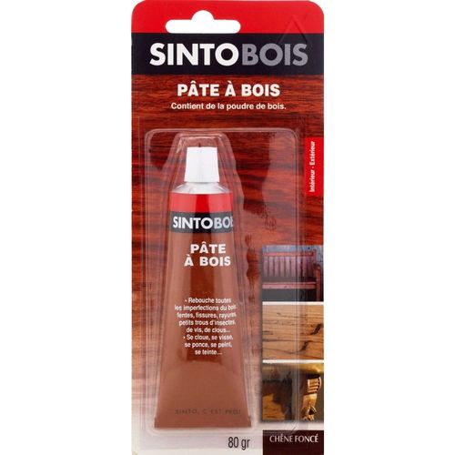 Pâte à bois Sinto TRADITION chêne foncé 80gr