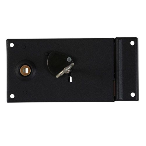 Serrure en applique horizontale Bricard noir droite