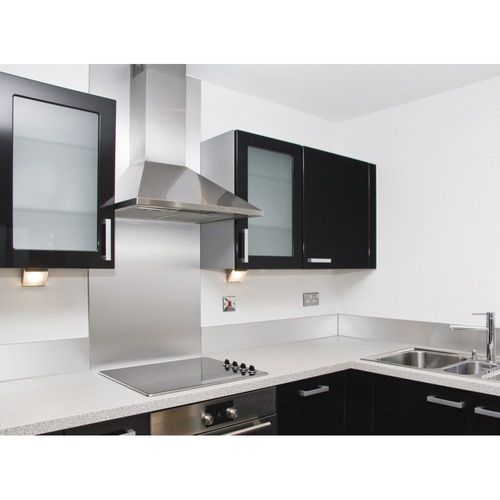 Fond de Hotte Panneau KitchenBond 60x80cm Aluminium Brossé
