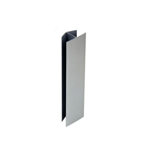 Raccord Jonction Droite H Plinthe SPTD 16/19 x 150mm Gris Aluminium x4