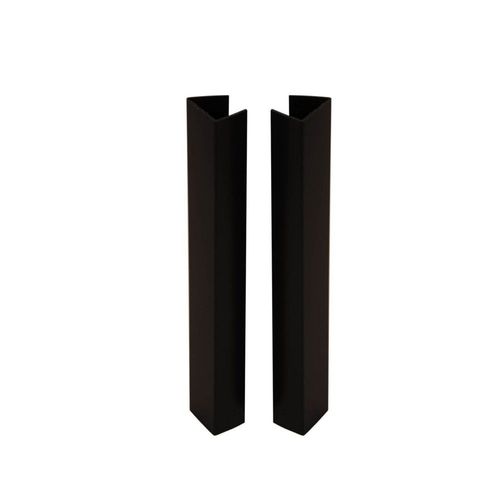 Raccord Finition U Plinthe SPTD 16/19 x 150mm Noir x4