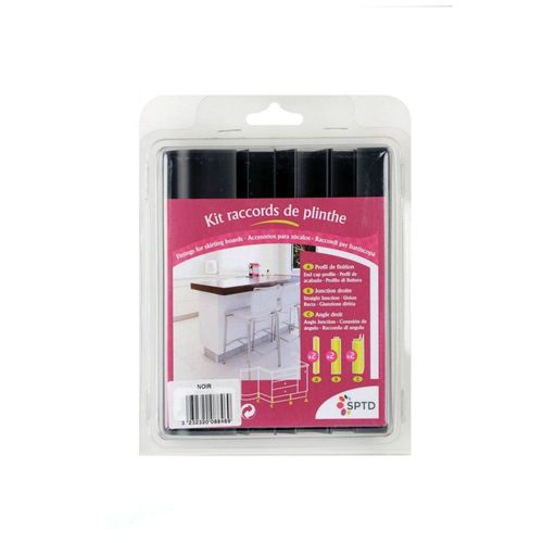 Ensemble Raccords Plinthe SPTD 16/19 x 150mm Noir