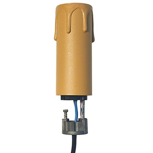 Kit Bougie et Douille TIBELEC 5,8cm Or