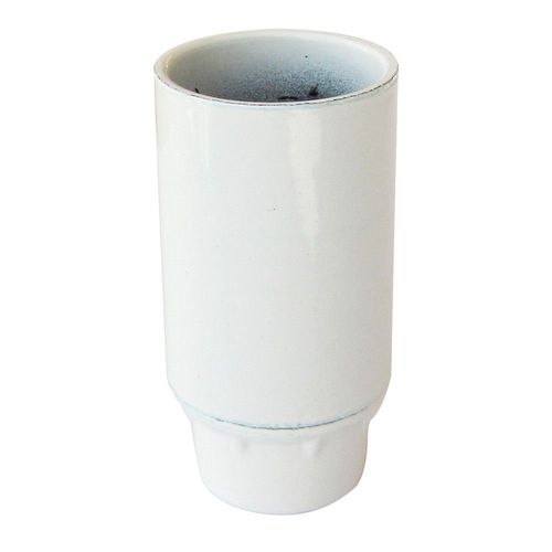 Douille TIBELEC E14 Bakélite Lisse Blanche 916635
