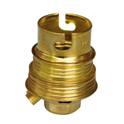 Douille TIBELEC B22 Acier Laitonné 24x42mm