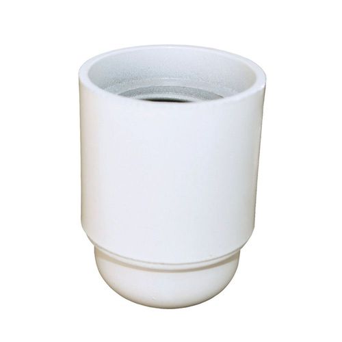 Douille TIBELEC E27 Bakélite Lisse Blanche 916278