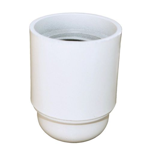 Douille TIBELEC E27 Bakélite Lisse Blanche 916620