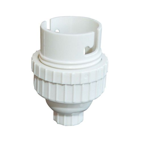 Lot de 2 Douilles TIBELEC B22 Plastique Blanc