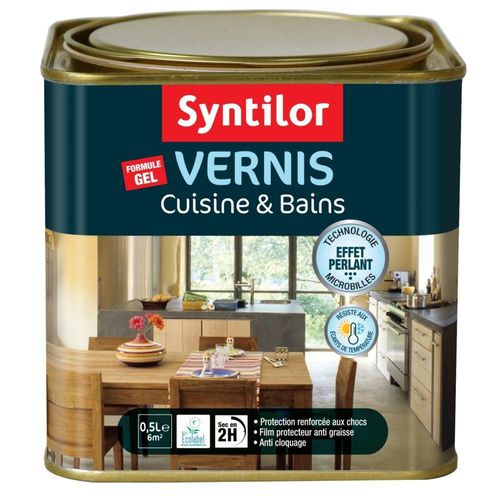 Vernis cuisine et bains SYNTILOR naturel incolore 0,5L