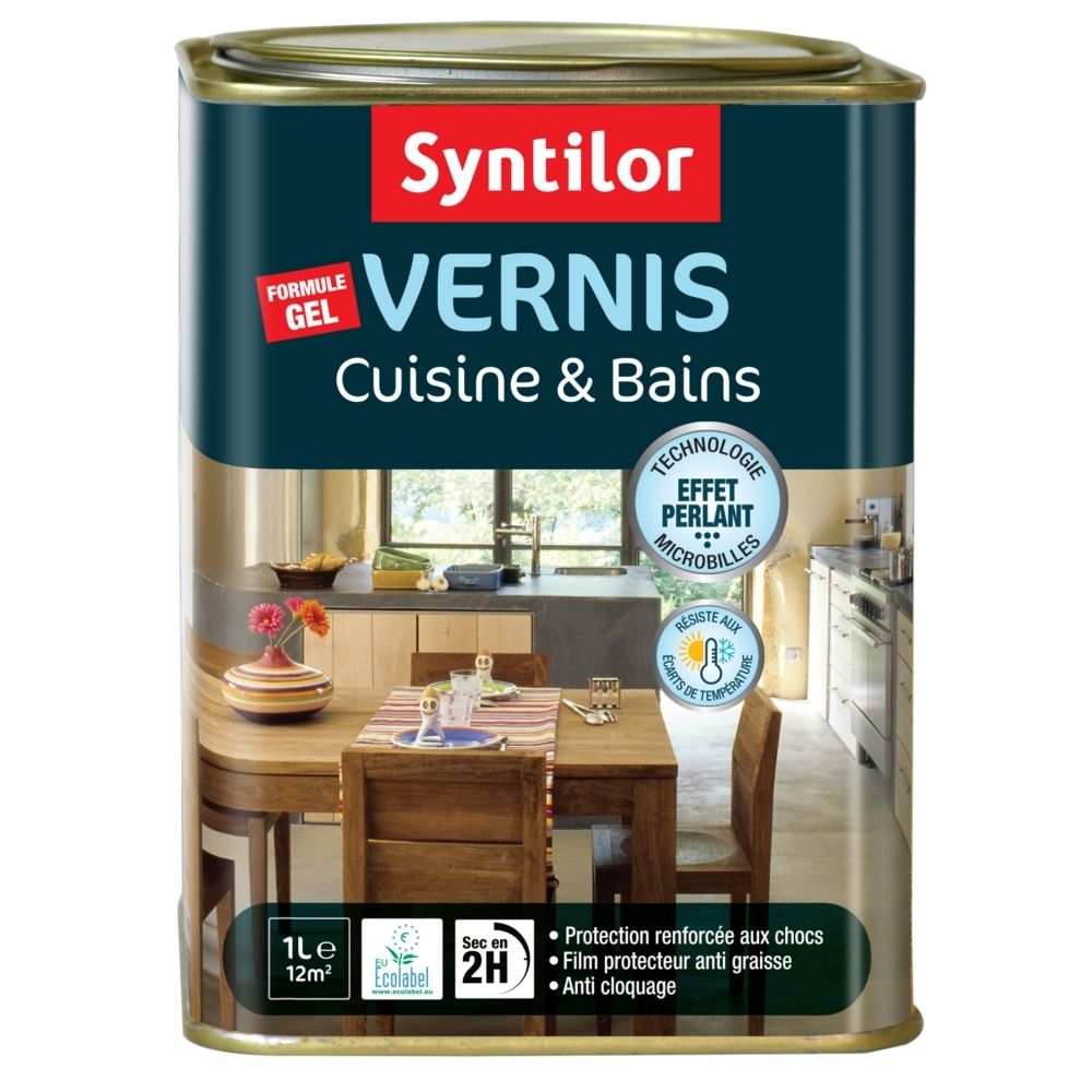 Vernis cuisine et bains SYNTILOR naturel incolore 1L
