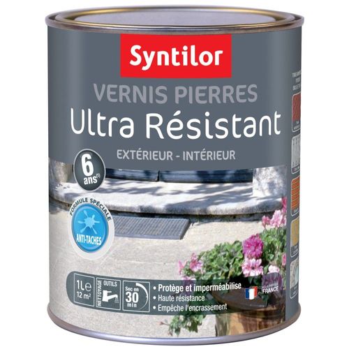 Vernis Pierres Ultra Résistant SYNTILOR Incolore Mat 1L