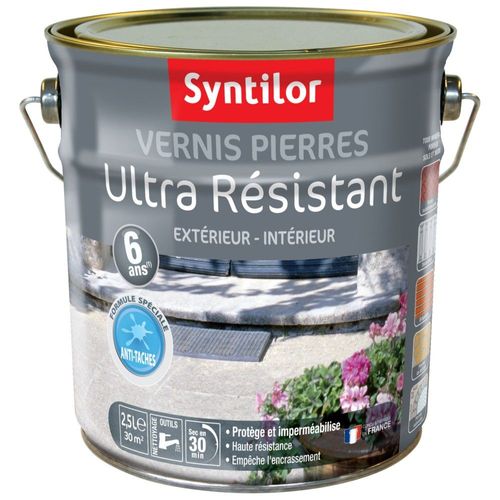 Vernis Pierres Ultra Résistant SYNTILOR Incolore Mat 2,5L