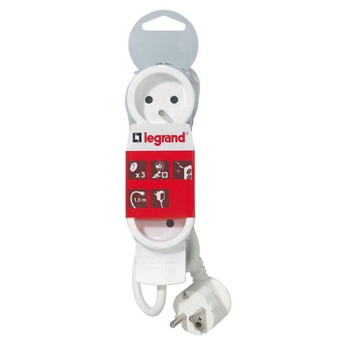 Rallonge Multiprise LEGRAND Standard 3X2P+T Cordon 1,5 M