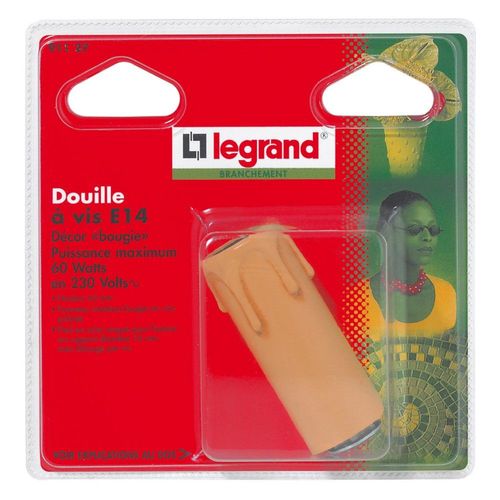 Douille Bougie LEGRAND E14 Hauteur 65mm