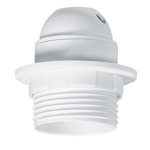 Douille Culot E27 LEGRAND à Chemise demi Filetée + Bague Isolante + Trou Passe Fil