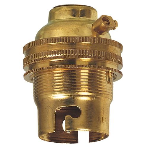Douille LEGRAND pour Ampoule B22 avec Bague Sortie de Câble Latérale Laiton