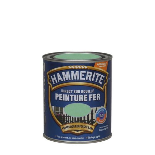 Peinture fer HAMMERITE martelé 750mL vert jade