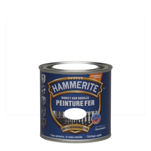 Peinture fer Hammerite brillant Blanc 0,25 L