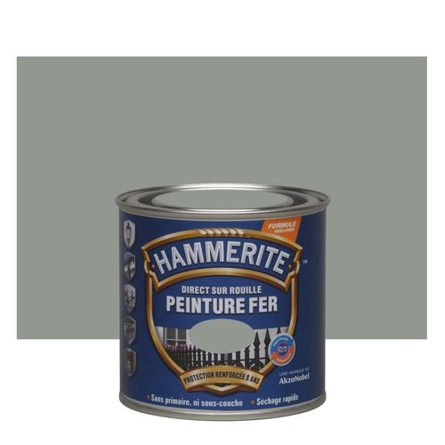 Peinture fer Hammerite brillant Gris 0,25 L