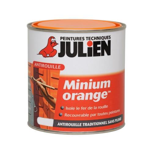 Sous-couche antirouille JULIEN MINIUM Orange Mat 0,5 L