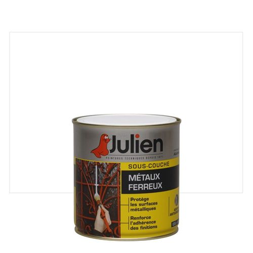 Sous-Couche métaux ferreux JULIEN J5 Blanc Mat 0,5 L