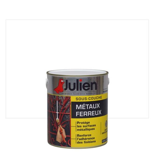 Sous-Couche métaux ferreux JULIEN J5 Blanc Mat 2,5 L