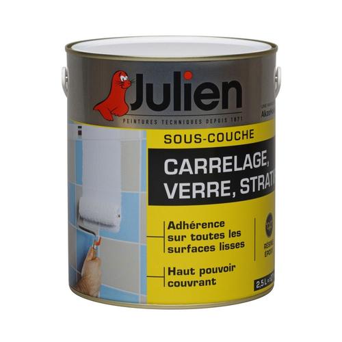 Sous-Couche verre/stratifié JULIEN J7 Blanc Satiné 2,5 L