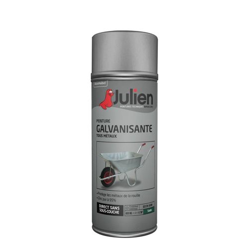 Aérosols peinture galvanisation JULIEN satinée 400 ml