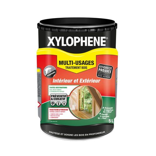 Traitement bois multi-usage XYLOPHENE incolore 5L