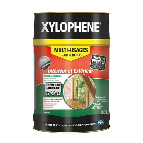 Traitement bois multi-usage XYLOPHENE incolore 20L