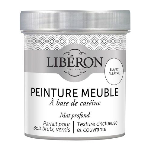 Peinture Meuble Caséine LIBÉRON 0.5L Blanc Albâtre