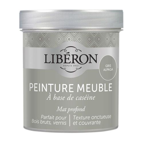 Peinture Meuble Caséine LIBÉRON 0.5L Gris Alpaga
