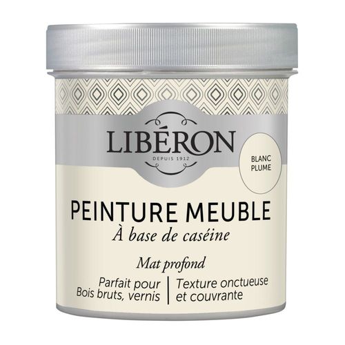 Peinture Meuble Caséine LIBÉRON 0.5L Blanc Plume