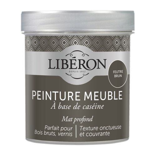 Peinture Meuble Caséine LIBÉRON 0.5L Feutre Brun