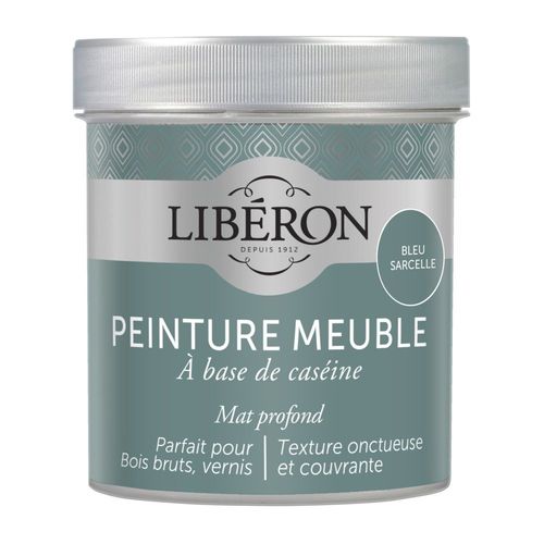 Peinture LIBÉRON Caséine Meuble Bleu Sarcelle 0,5L