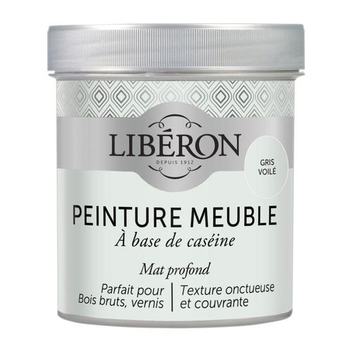 Peinture Meuble Caséine LIBÉRON 0.5L Gris Voile