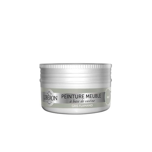 Peinture Meuble Caséine LIBÉRON 0.075L Gris Flamant