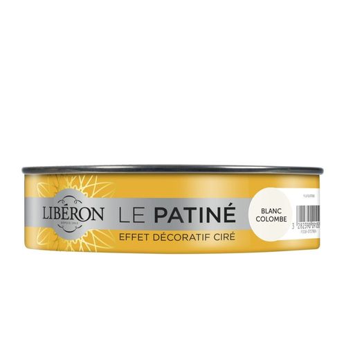 Peinture Effet Décoratif Ciré LIBÉRON Le Patiné Blanc Colombe 150ml