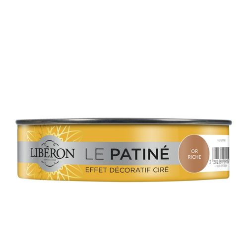 Peinture Effet Décoratif Ciré LIBÉRON Le Patiné Or Riche 150ml