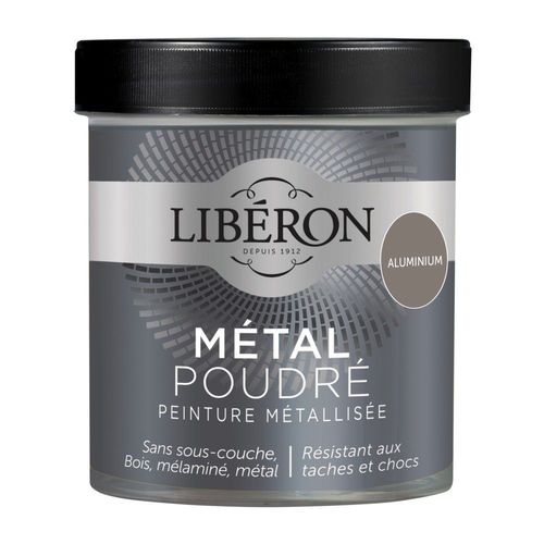 Peinture Métallisée LIBÉRON Métal Poudré Mat Aluminium 0,5L