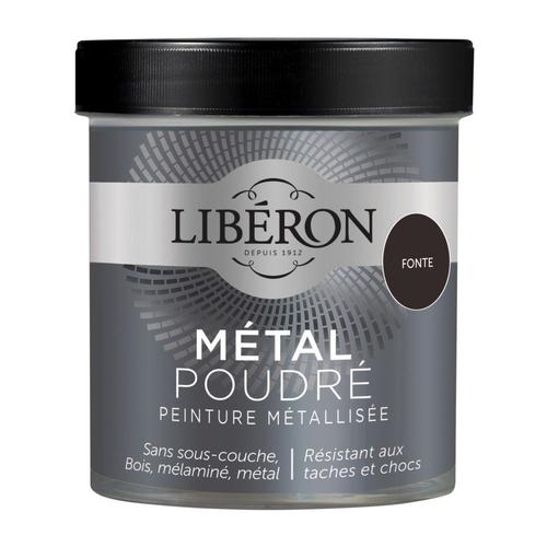 Peinture Métallisée LIBÉRON Métal Poudré Mat Fonte 0,5L