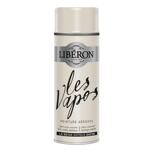 Peinture Aérosol LIBÉRON Les Vapos Le Beige Soyeux Satin 0.4L