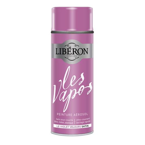 Peinture Aérosol LIBÉRON Les Vapos Le Violet Velours Satin 0.4L
