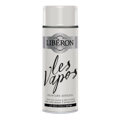 Peinture Aérosol LIBÉRON Les Vapos Le Gris Perle Satin 0.4L