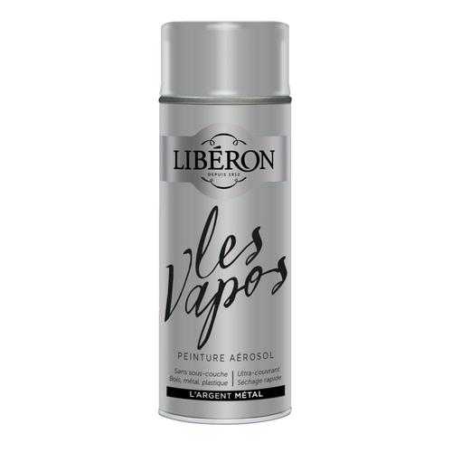 Peinture Aérosol LIBÉRON Les Vapos Argent Métal 0.4L